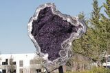 Amethyst Geode with Metal Stand - Spectacular Display! #208916-10